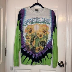 Vintage Liquid Blue Grateful Dead Tie-Dye Long Sleeve Turtle shirt